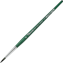 Кисть для рисования "Tintoretto Emerald", синтетика, круглая, №6