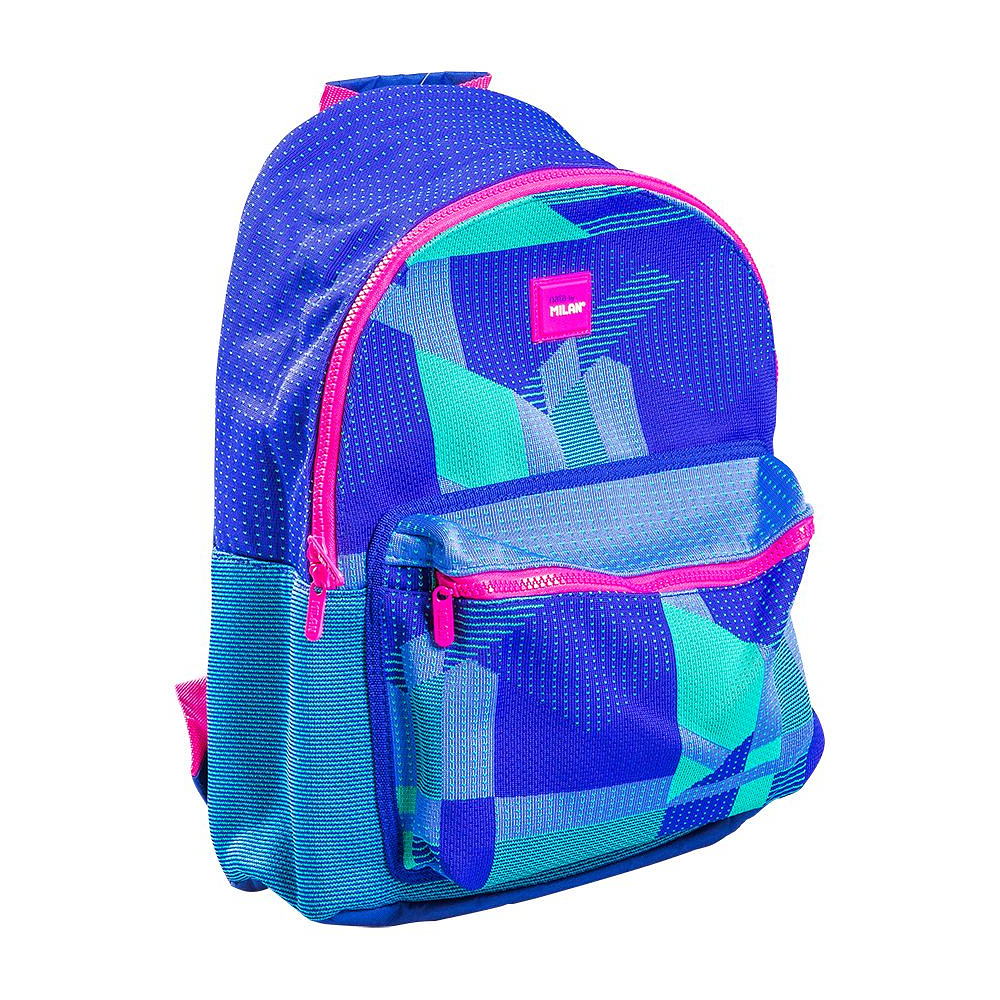 Рюкзак молодежный "Knit", фиолетовый, зеленый