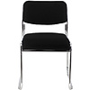 Стул для посетителей EVERPROF "Fix", ткань, металл, черный - 2