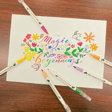 Маркер-кисть "Brush Sign pen twin", 18 шт