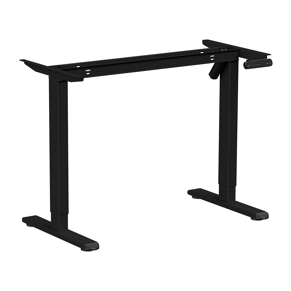 Стол с электроприводом WellDesk Basic 1200x675х18 черный/ясень шимо светлый (9191456+9197779) - 2