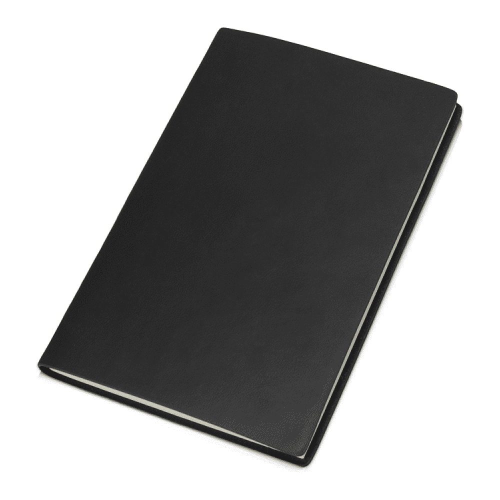 Блокнот "Riner", А6, 48 листов, линейка, черный 