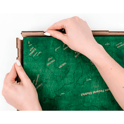 Декор на стену "Карта мира на английском языке" одноуровневый на стену, XL 3188, цветной, 72x130 см - 2