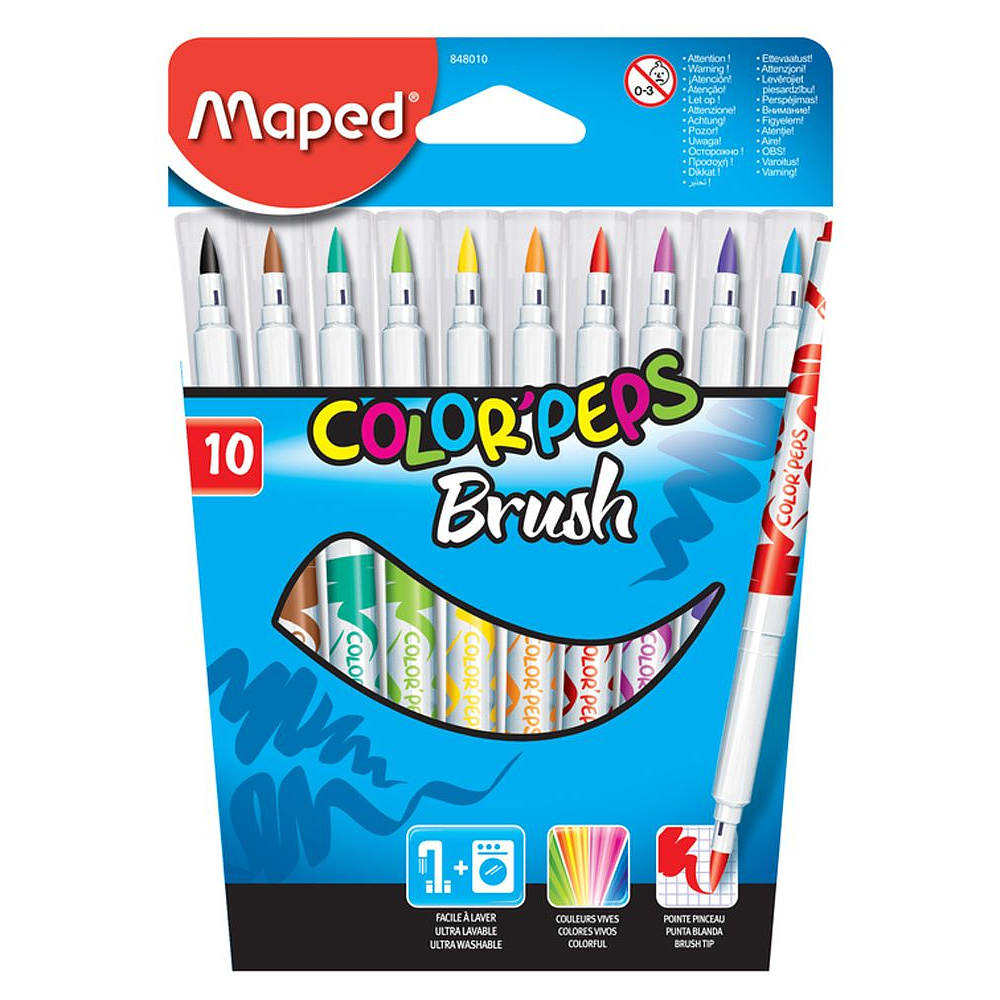 Фломастеры "Color Peps Brush", 10 шт (9048758)