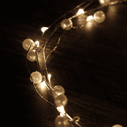 Гирлянда электрическая LED "Нить. Жемчужина", 2 м, тепло-белый - 3