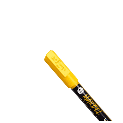 Маркер акриловый "Darwi.Marbel" 720, солнечный желтый - 3