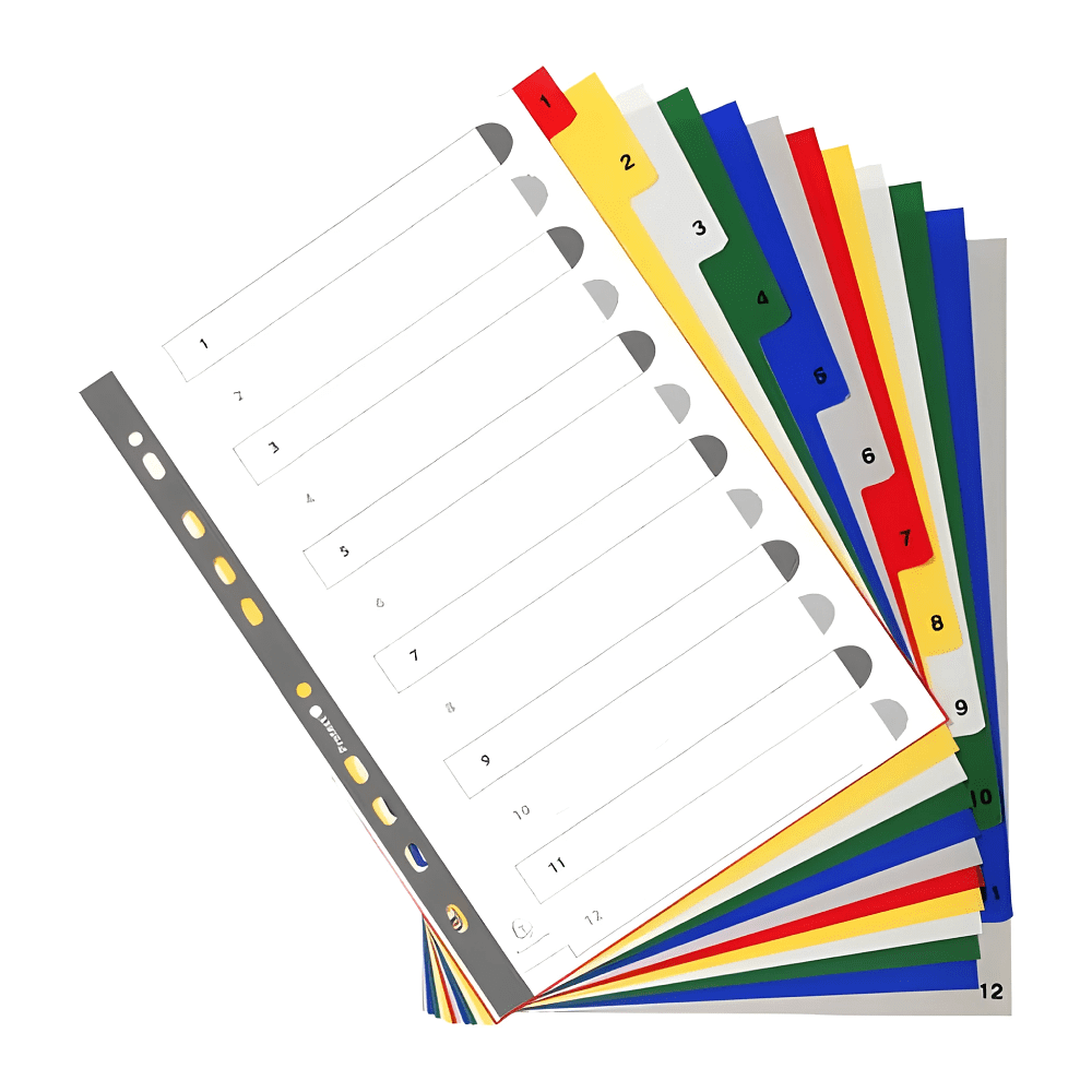 Разделитель "Exacompta", A4, ассорти - 3