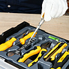 Набор ручного инструмента "Deli", 11 предметов, чемодан, черный, желтый - 5