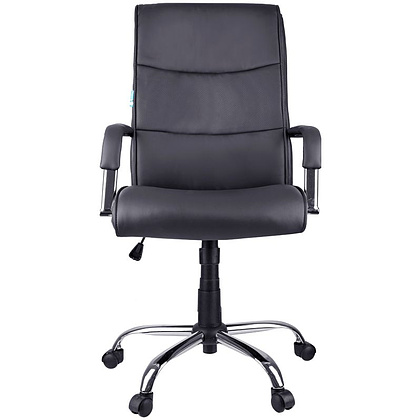 Кресло для руководителя Helmi "HL-E03 Accept", экокожа, металл, черный - 2
