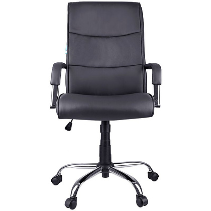 Кресло для руководителя Helmi "HL-E03 Accept", экокожа, металл, черный - 2