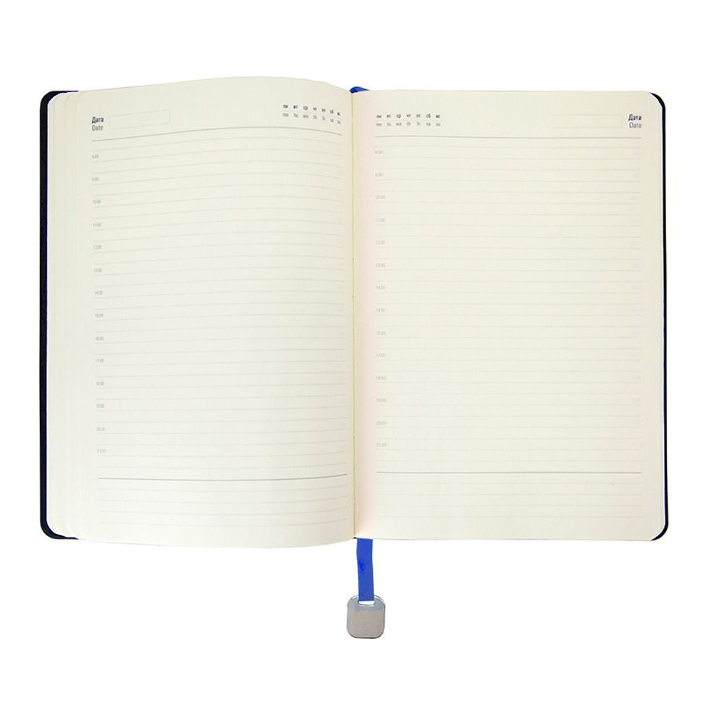 Ежедневник недатированный "Boomer", А5, 272 страницы, синий ройал - 8
