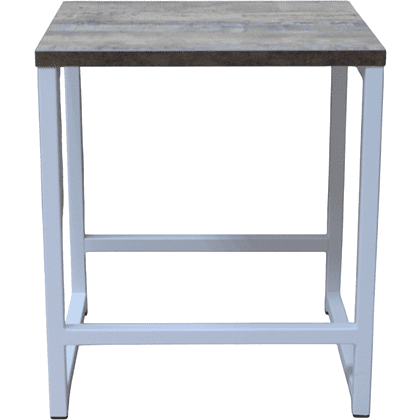 Табурет RION ALLERD, металл, ЛДСП, белый муар, Австралийское дерево - 2