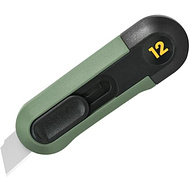 Нож строительный Deli HS HT4007L, 80x25 мм, Soft Touch, зеленый