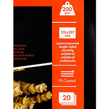 Фотобумага суперглянцевая ярко-белая для струйной фотопечати "Lomond", А4, 20 листов, 200 г/м2