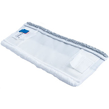 Насадка для плоской швабры комбинированная, микроволокно, карманы-языки