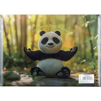 Папка-конверт на кнопке "Panda", A4, разноцветный - 2