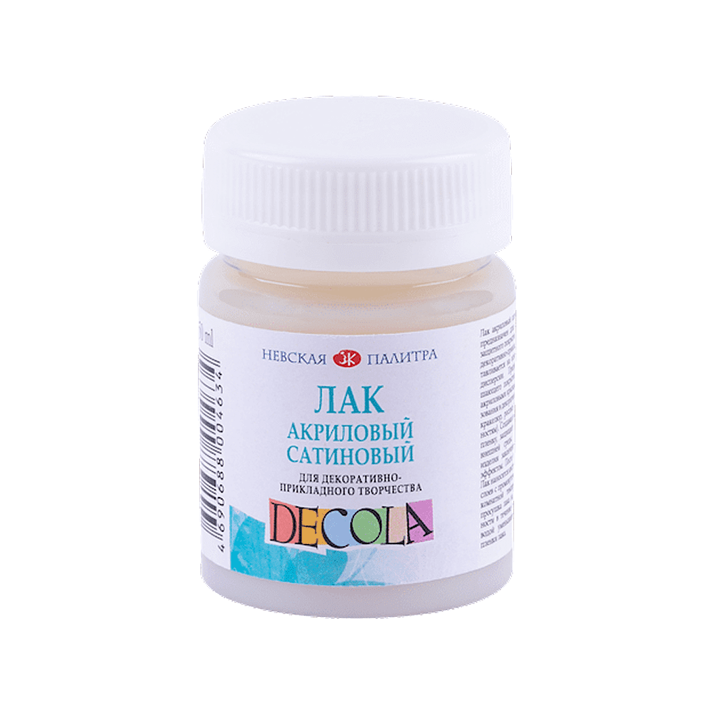 Лак акриловый "Decola", сатиновый, 50 мл