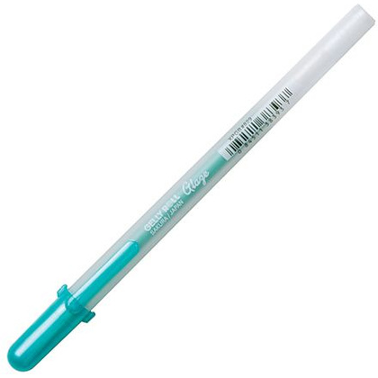 Ручка гелевая "Gelly Roll Glaze", 0.6 мм, прозрачный, стерж. зеленый