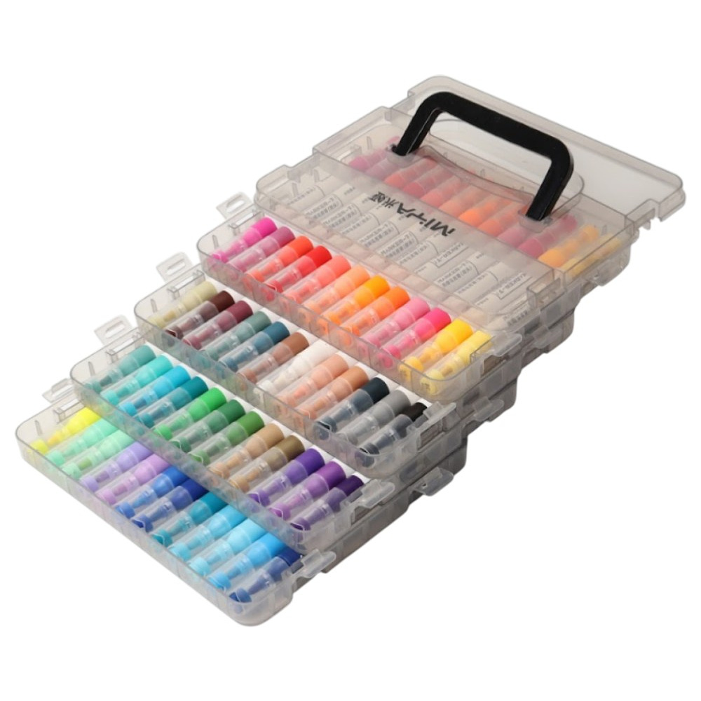 Маркеры художественные двухсторонние "Himi Miya", акриловые, набор, 36 цветов