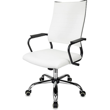 Кресло компьютерное Бюрократ CH BALANCE SL Line, экокожа, белый - 8