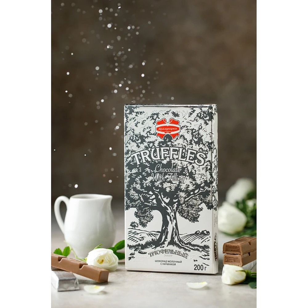 Шоколад молочный "Трюфельный Элит" 200 гр., с начинкой - 3