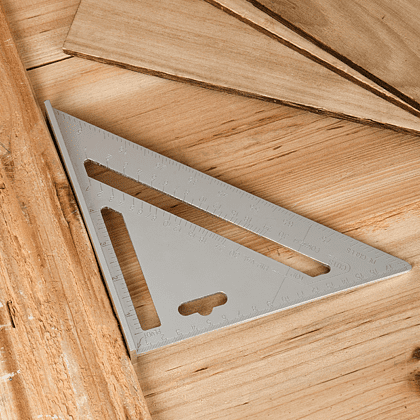 Угольник "Deli", 180 мм., металлический, серебристый - 4