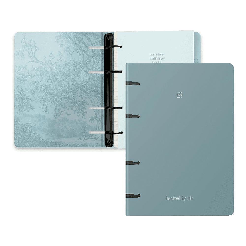 Тетрадь "Floreale. Smoky Sky", А5, 120 листов, клетка, голубой - 2