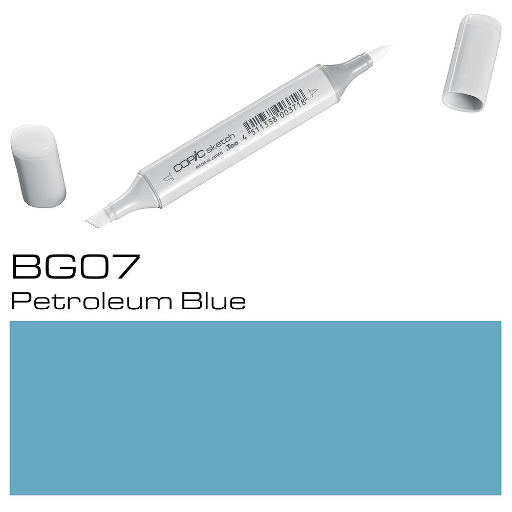 Маркер перманентный "Copic Sketch", BG-07 нефтяной синий