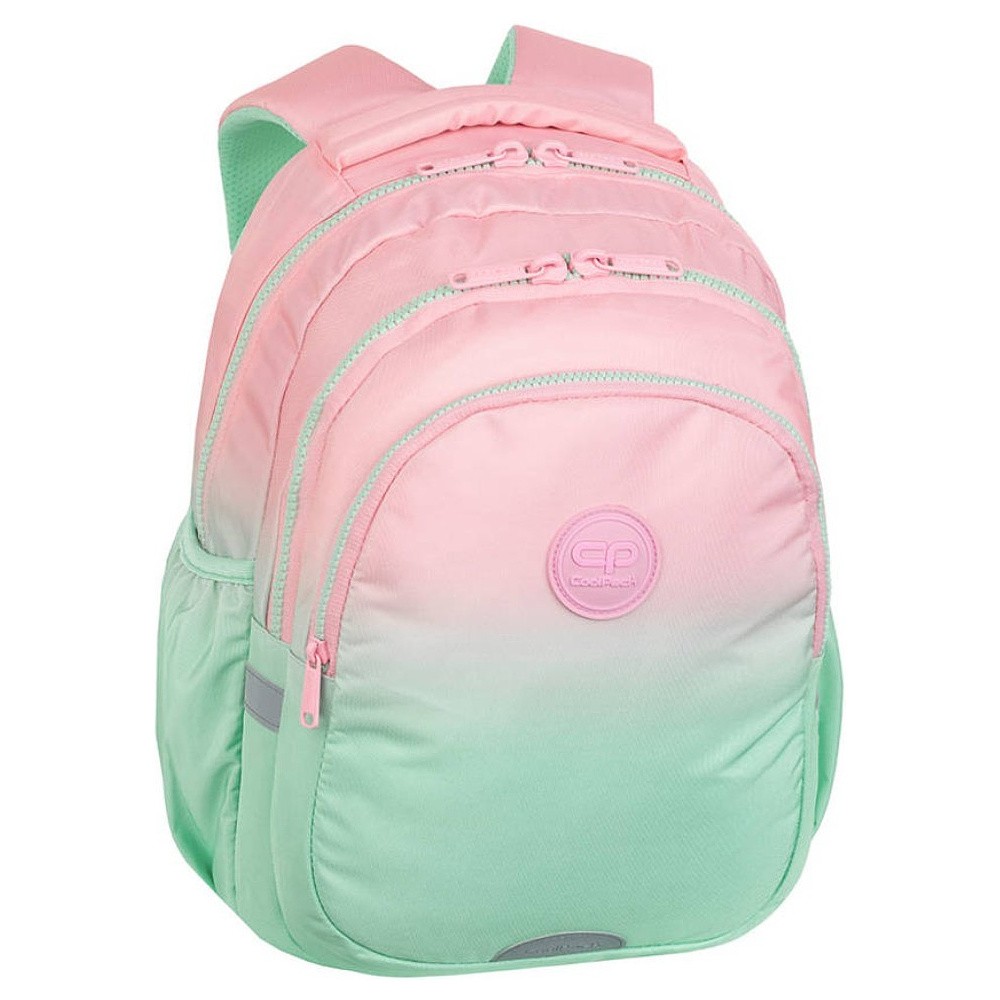 Рюкзак школьный CoolPack "Gradient strawberry", розовый, зеленый