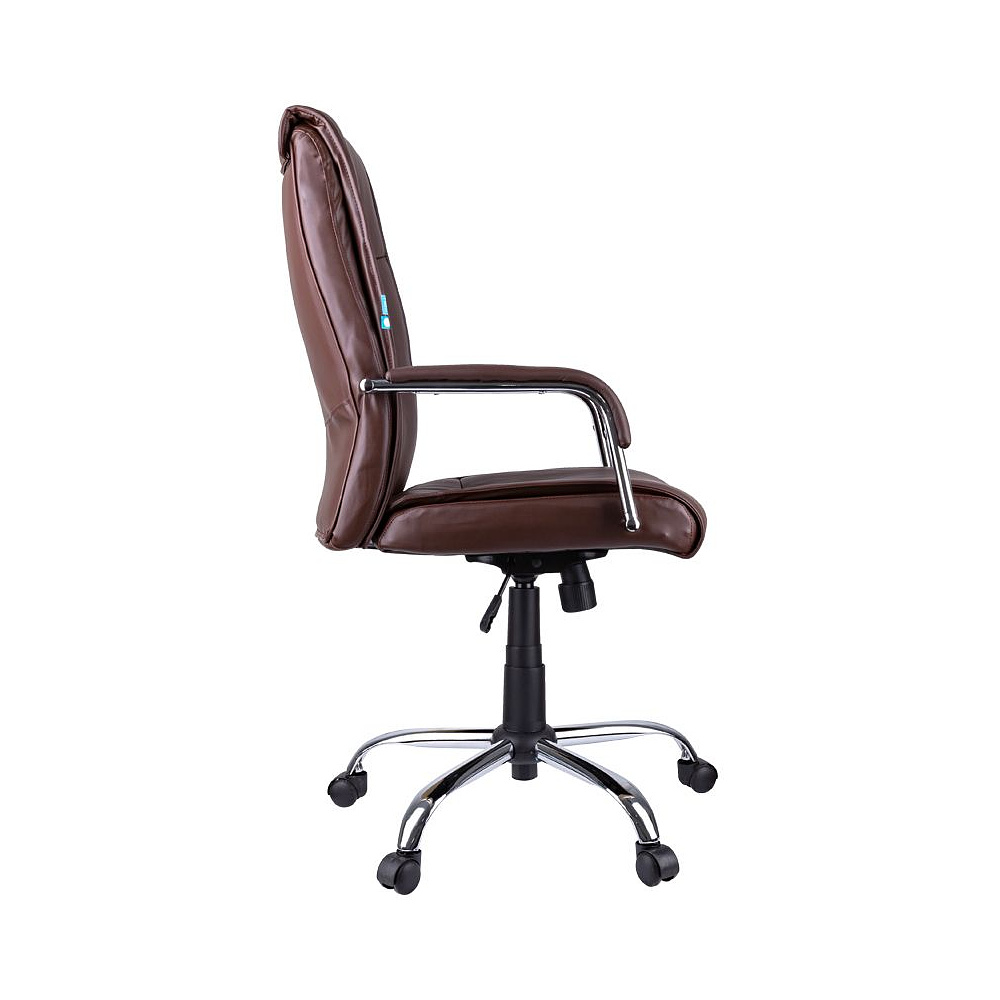 Кресло для руководителя Helmi "HL-E03 Accept", экокожа, металл, коричневый - 3