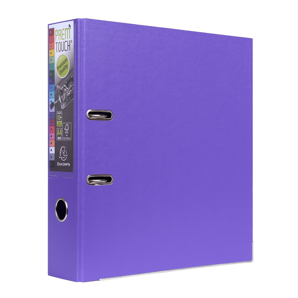 Папка-регистратор "Exacompta", A4, 80 мм, ПВХ, фиолетовый