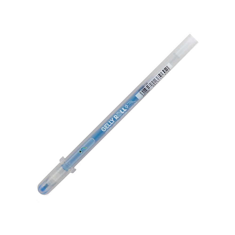 Ручка гелевая "Gelly Roll Stardust", 0.5 мм, прозрачный, стерж. синий
