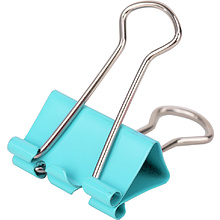 Зажим для бумаг "Deli", 25 мм, ассорти