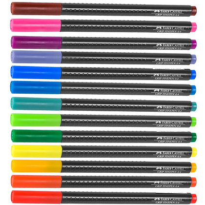 Ручка капиллярная "Grip", 0.4 мм, светло-фиолетовый - 2