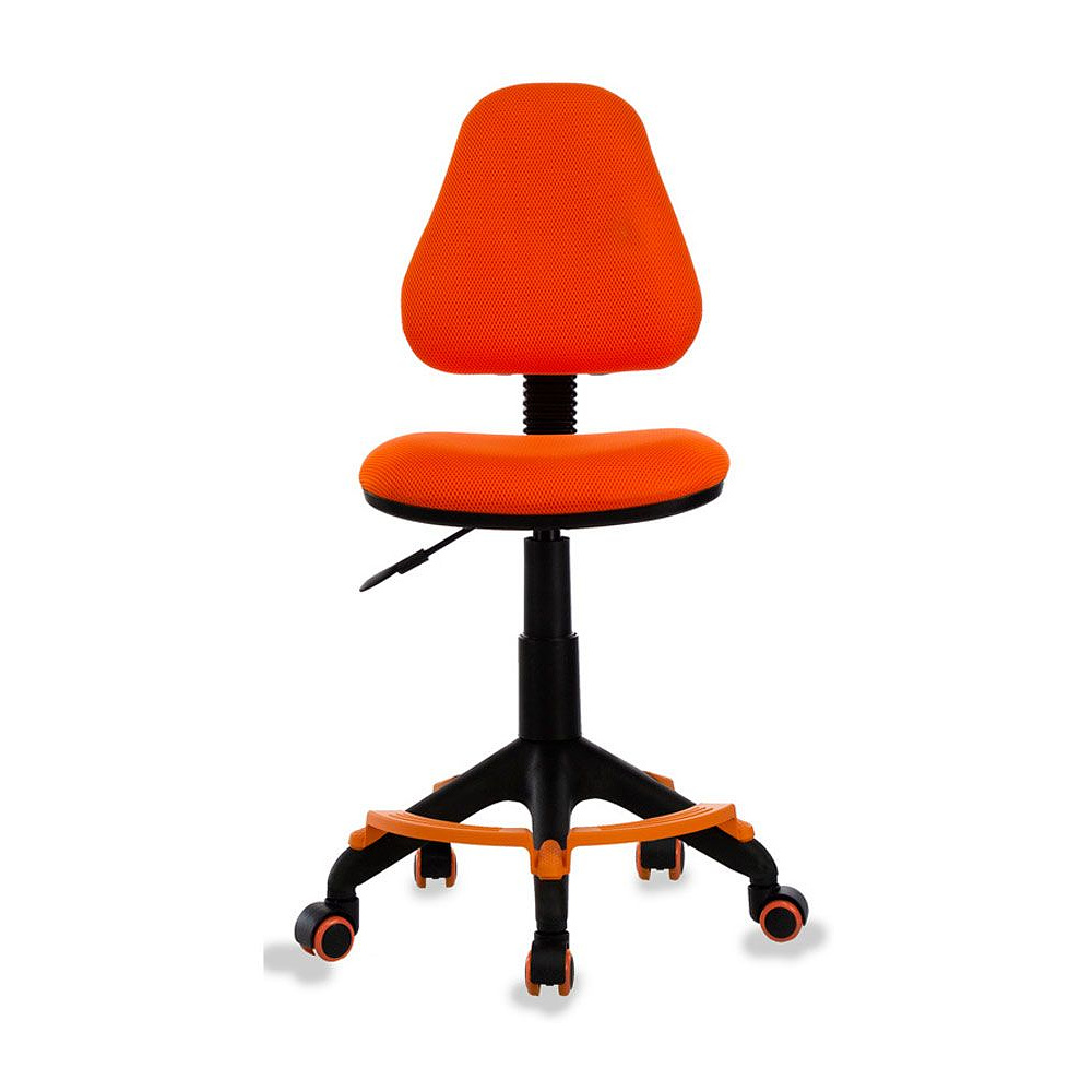 Кресло для детей Бюрократ "KD-4-F", ткань, пластик, оранжевый