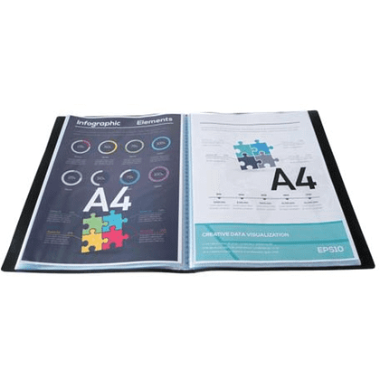 Папка "Titane", 50 карманов, ассорти - 6