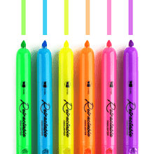 Маркер текстовый автоматический "Retractable", оранжевый