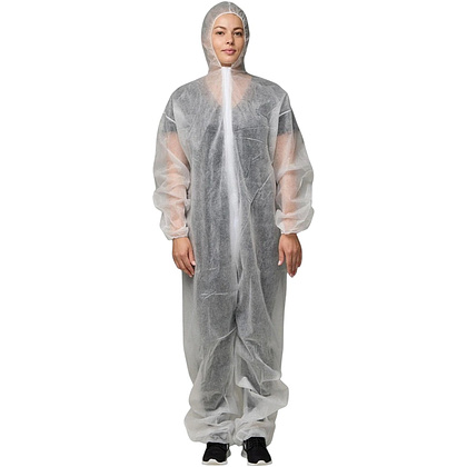 Комбинезон одноразовый "Каспер", 30 г/м2, размер 3ХL, 5 шт/упак, белый