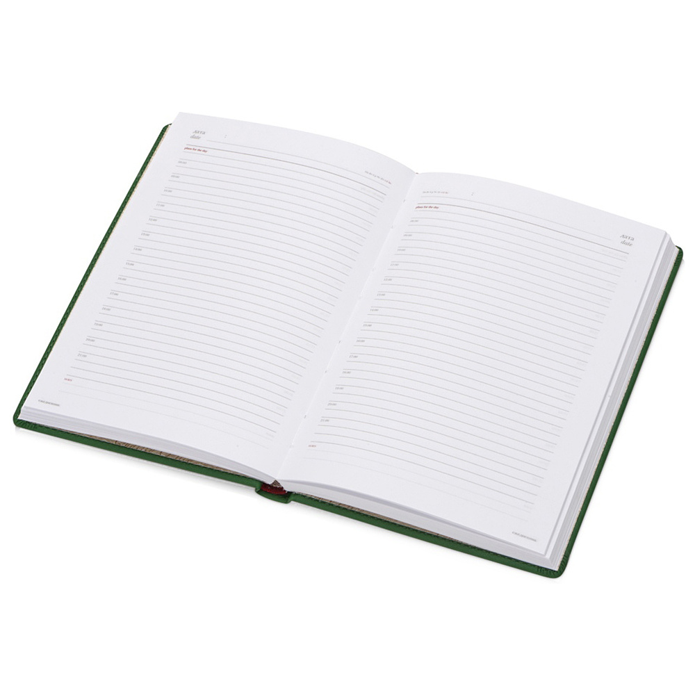 Ежедневник недатированный "Velvet", А5, 272 страницы, зеленый - 2