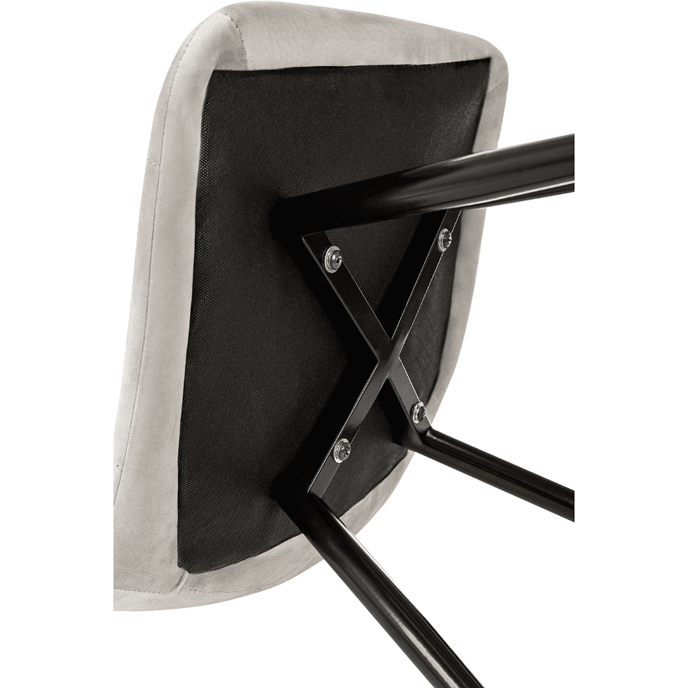 Стул Бюрократ "CH-K1_4", ткань, светло-серый, металл, комплект 4 штуки - 8