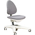 Кресло детское Ergosmart Maximus, ткань, серый, пластик, корпус белый, с чехлом "светлый лен"