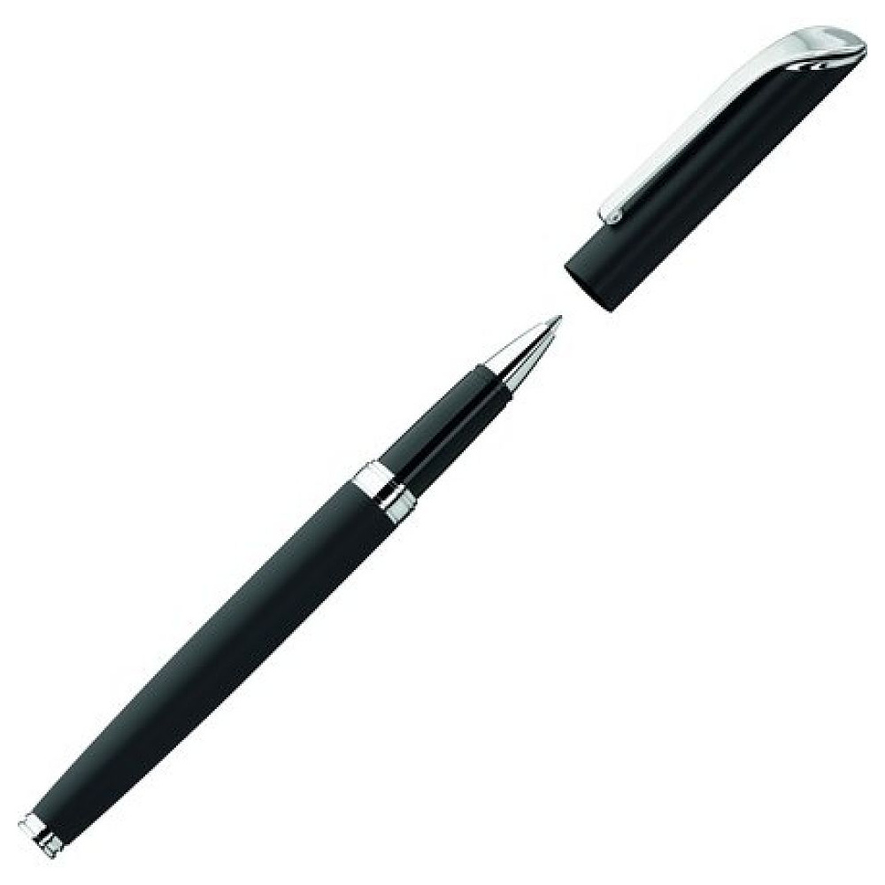 Ручка-роллер "UMA Shadow R", 0.7 мм, черный, серебристый, стерж. синий - 2