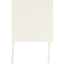Скетчбук "Sketchmarker Sketch&Write", 12х12 см, 120 листов, бумага молочная, белая