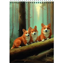 Блокнот "Утро в сосновом бору", А5, 60 листов, клетка