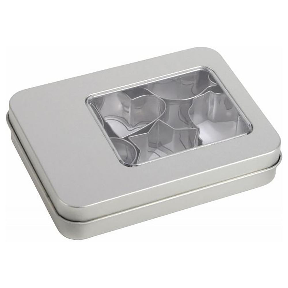 Набор формочек для печенья "Cookie Box", металл, серебристый