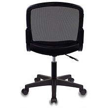 Кресло для персонала "Бюрократ CH-296NX", ткань, пластик, черный