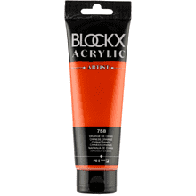 Краски акриловые "Blockx", 758 китайский оранжевый, 120 мл