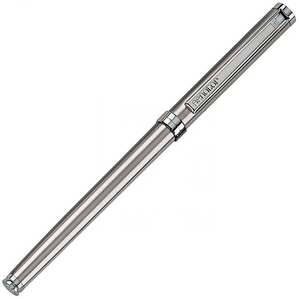 Ручка-роллер "Senator Delgado", 1.0 мм, серебристый, стерж. синий