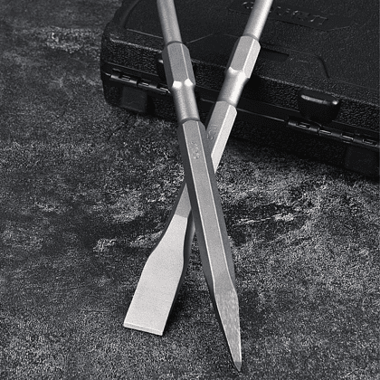 Зубило пиковое Deli YS EDH-HJZ017-E1, для отбойного молотка, 17 x 280 мм, HEX - 3