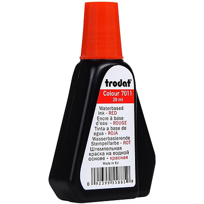 Штемпельная краска "Trodat 7011", 28 мл, красный